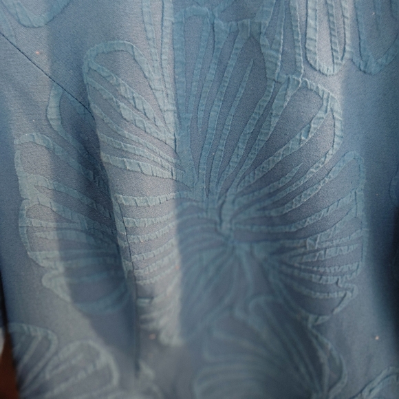 Lilly Pulitzer Women 10 Blue Viola Stretch Midi Dress Macaw Flare Jacquard Shell - Picture 4 of 10